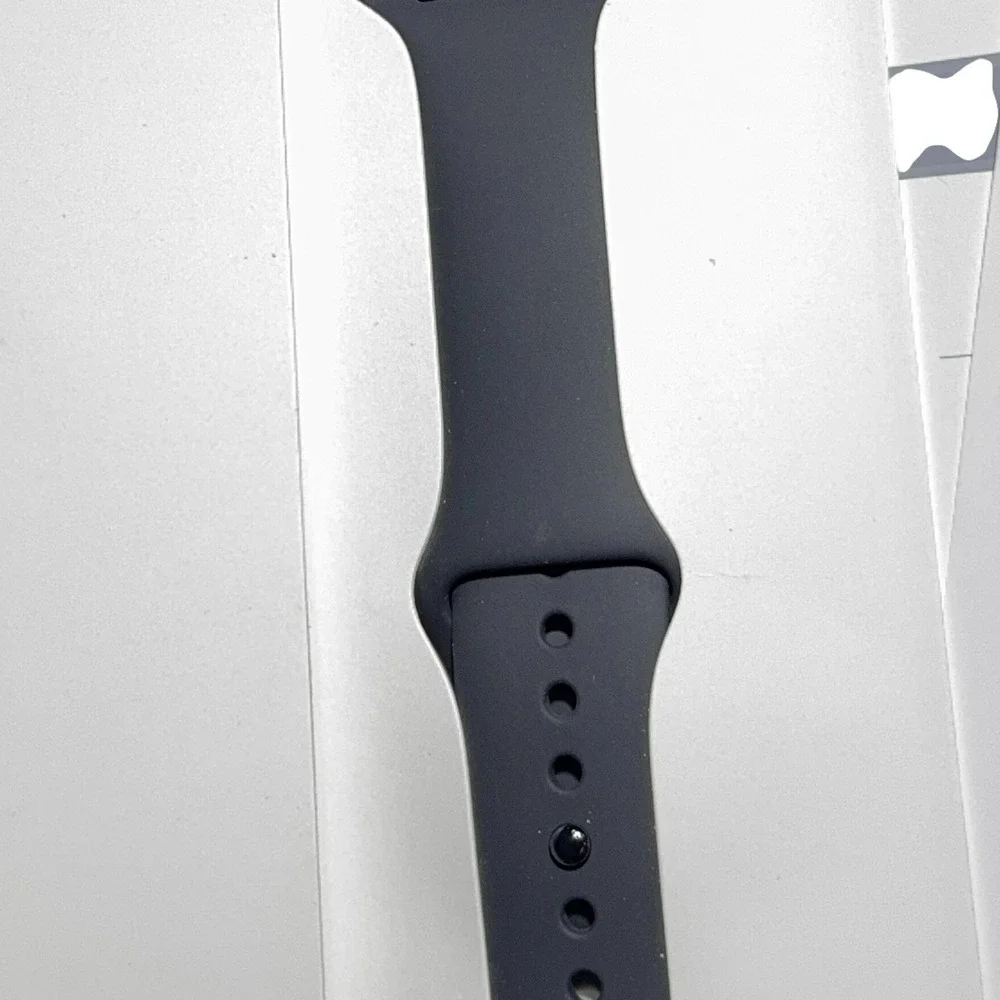 Apple Sport Band 46mm Watch Strap Mens Size M/L Black Stainless Steel Pin Black